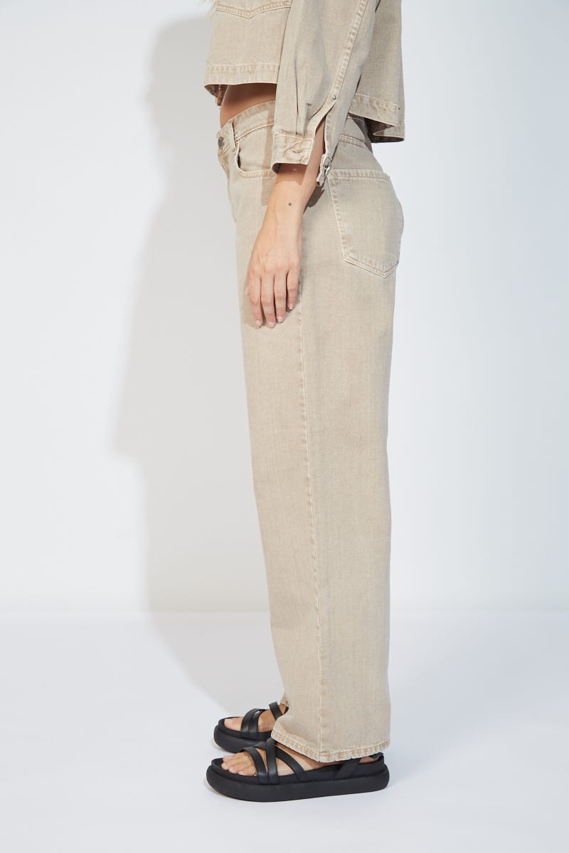 Jean Vintage Straight Beige