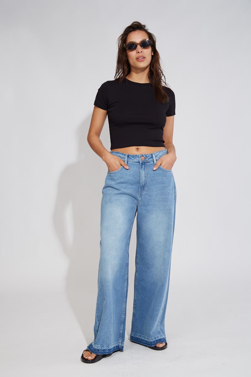 Jean Wide Leg Índigo