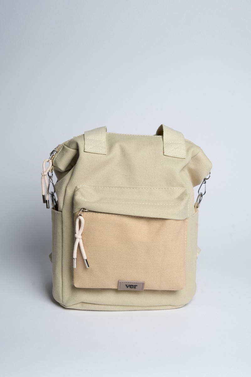Mochila Lona Bolsillo al Frente