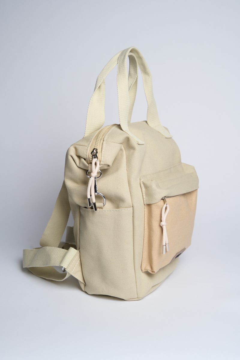 Mochila Lona Bolsillo al Frente