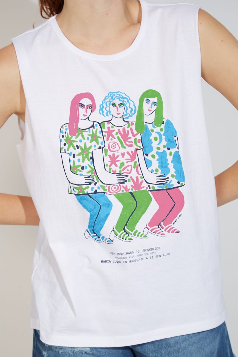 Musculosa EILEEN AGAR por María Luque para Ver®