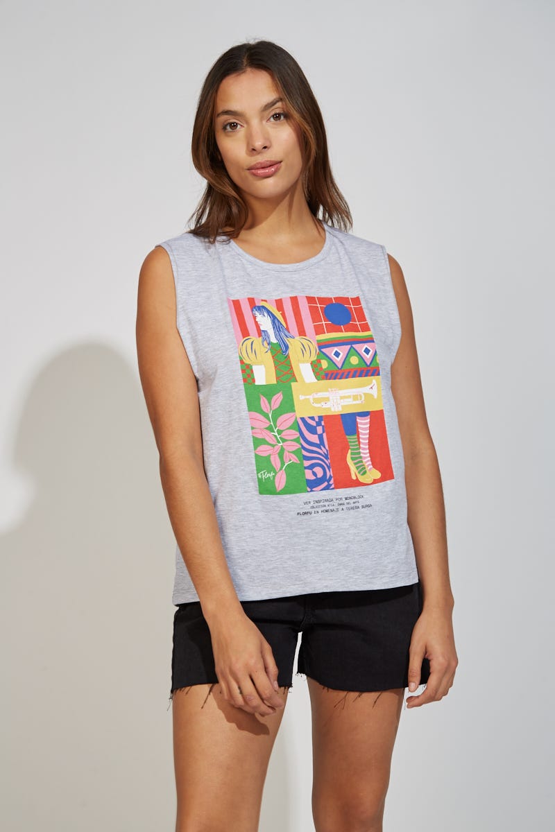 Musculosa TERESA BURGA por Florfu para Ver®