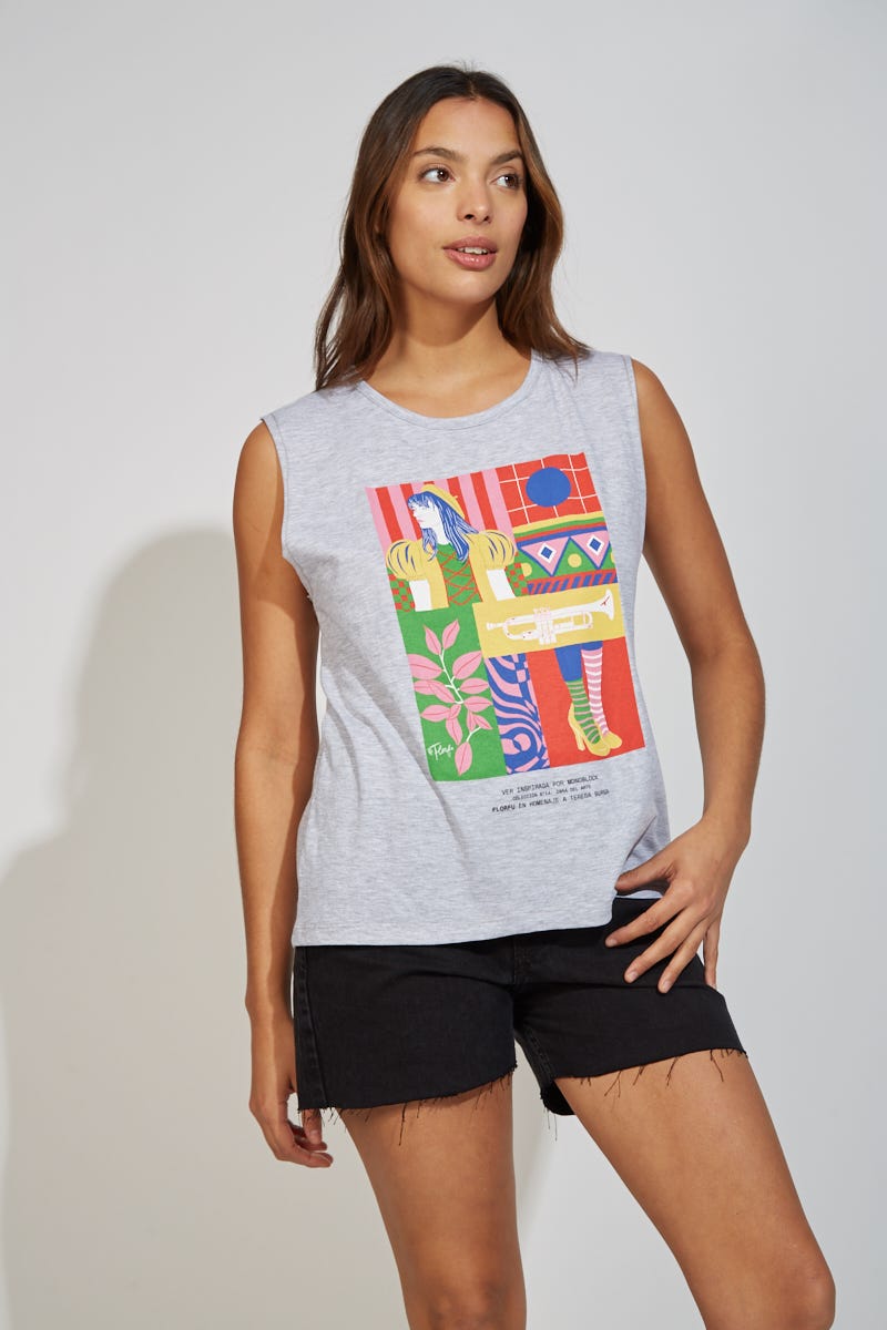 Musculosa TERESA BURGA por Florfu para Ver®
