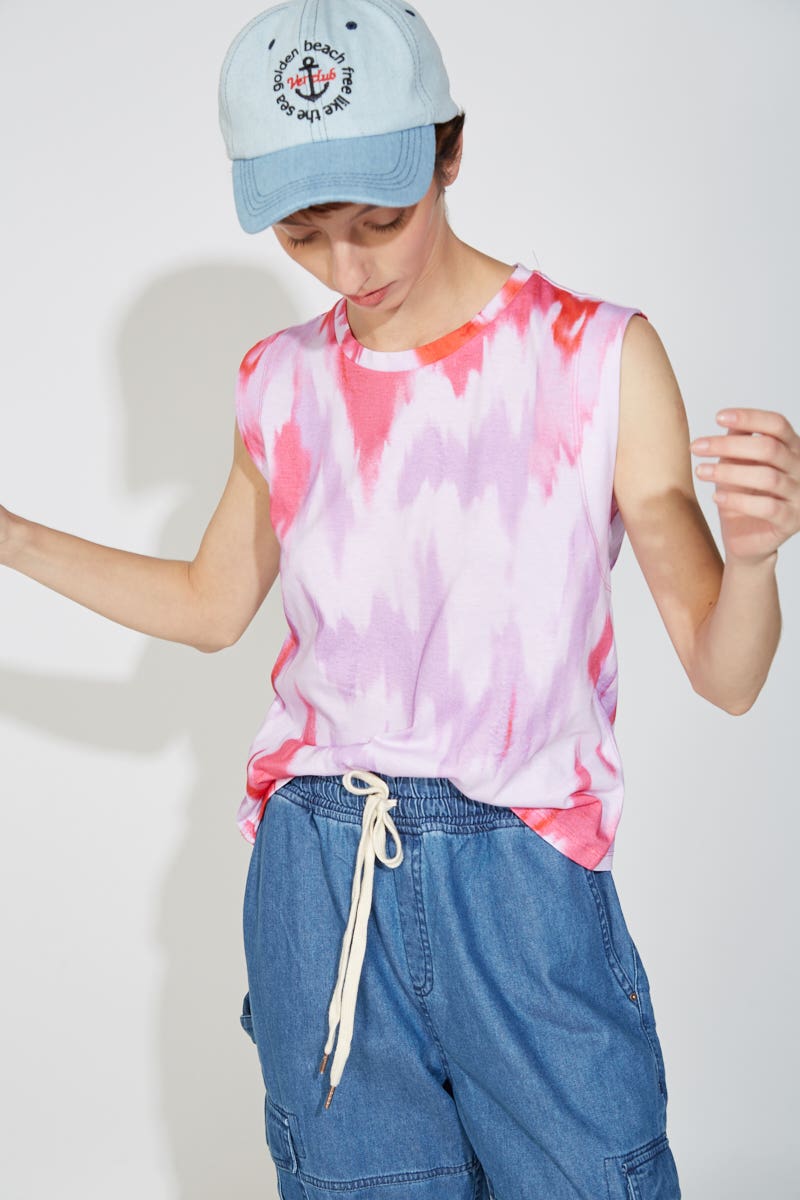 Musculosa Tie-Dye Fucsia