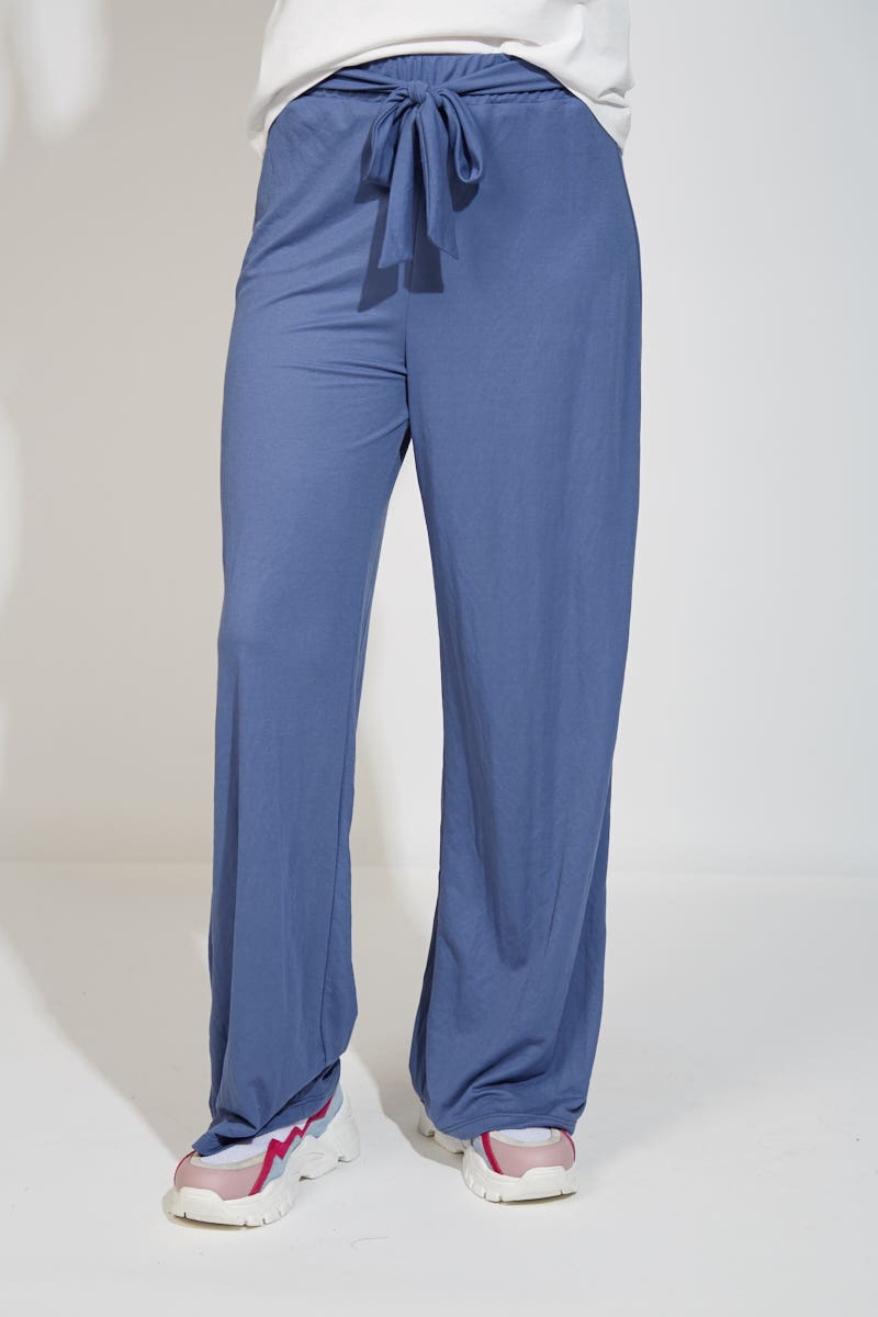 Pantalón Piqué Azul Aero