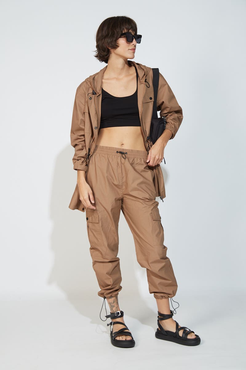 Pantalón Parachute Papertouch Camel