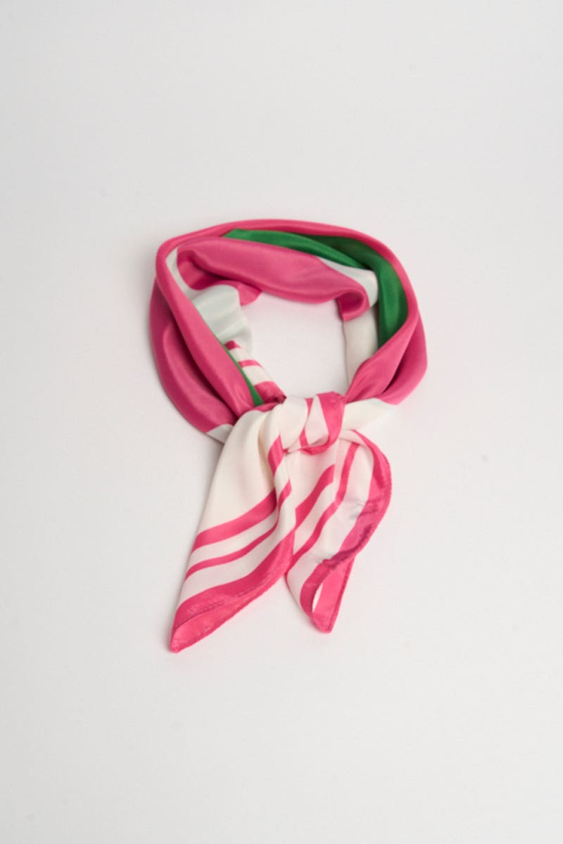 Pañuelo Color Bloc Fucsia