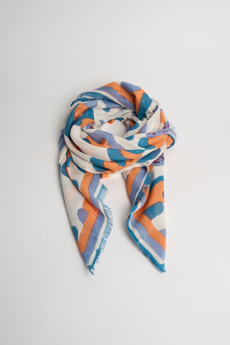 Pashmina Animal Print Naranja
