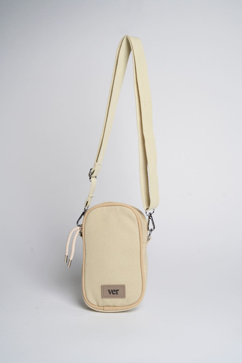 Portacelular Lona Beige
