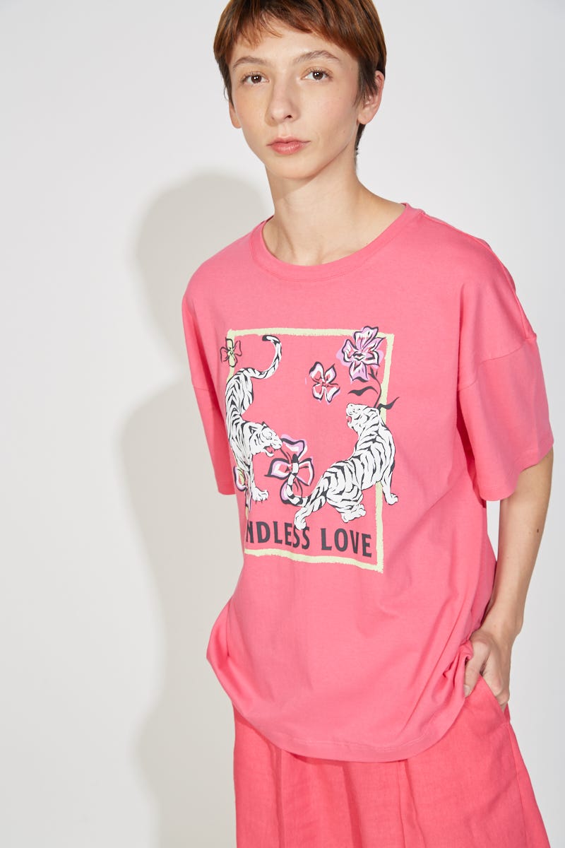 Remera Fucsia Estampa Endless Love