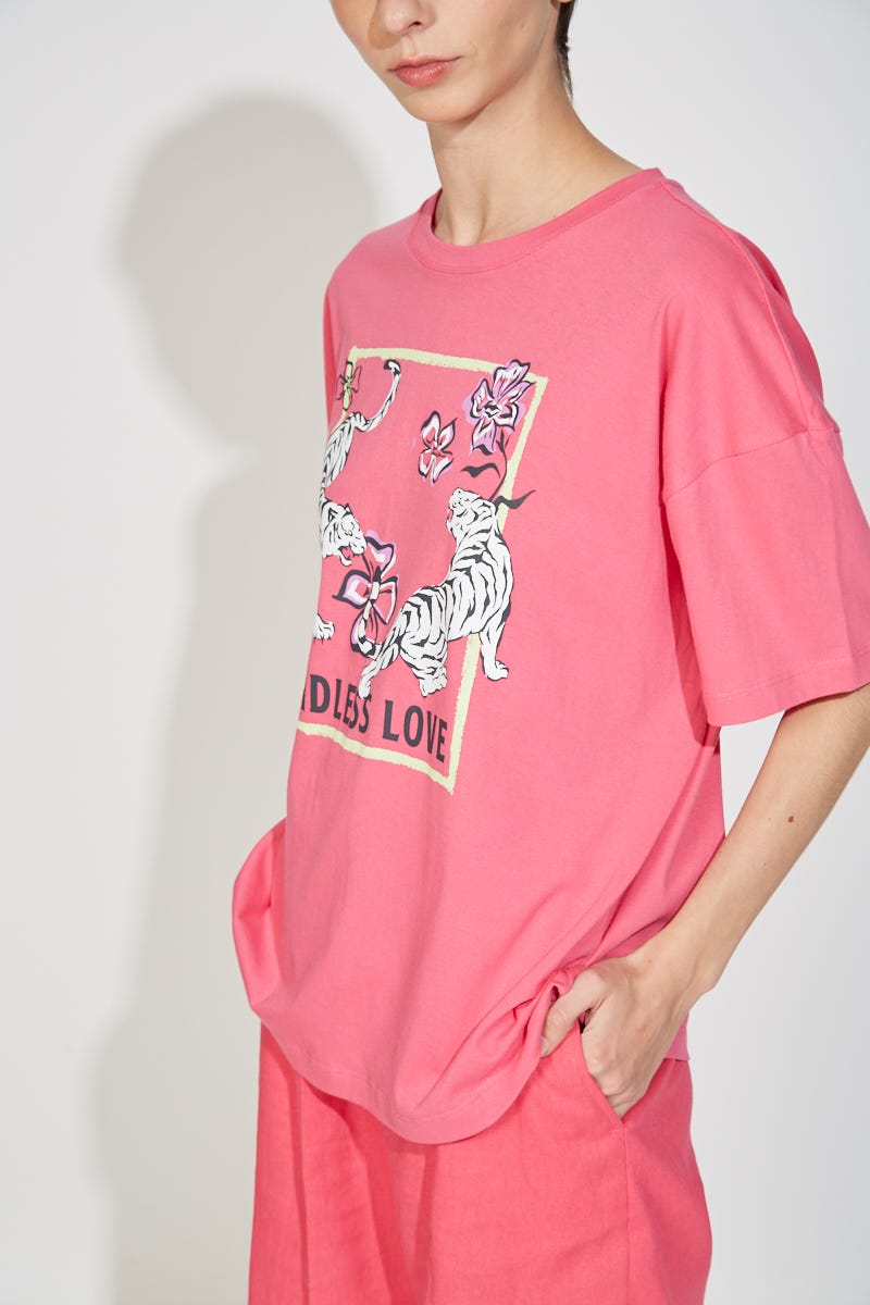Remera Fucsia Estampa Endless Love