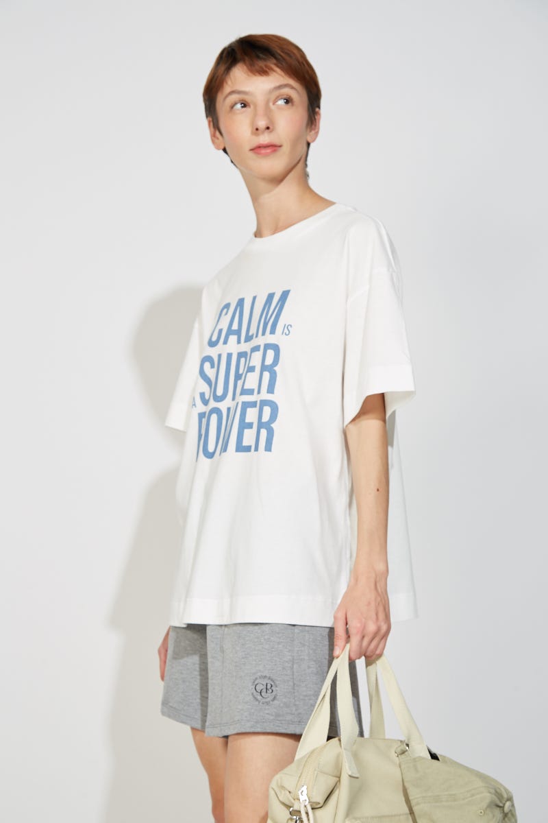 Remera Algodón Calm Blanca 