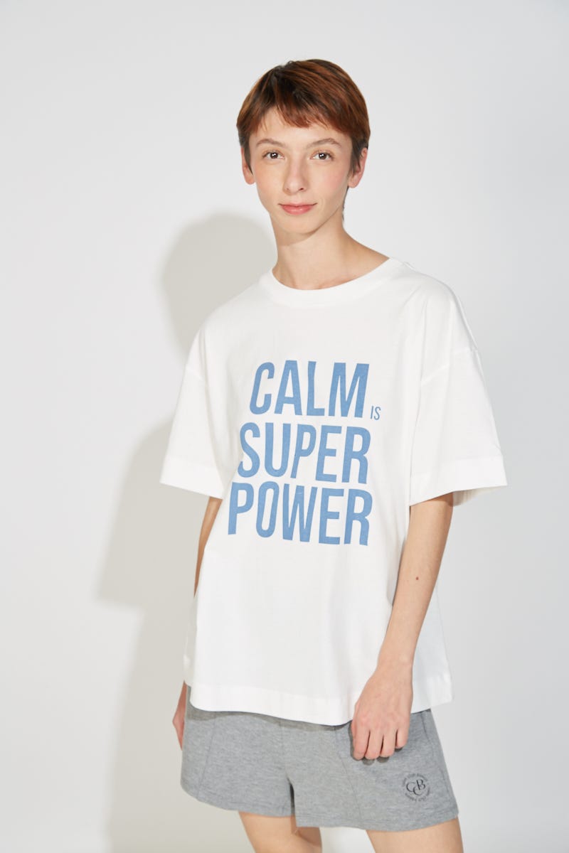 Remera Algodón Calm Blanca 