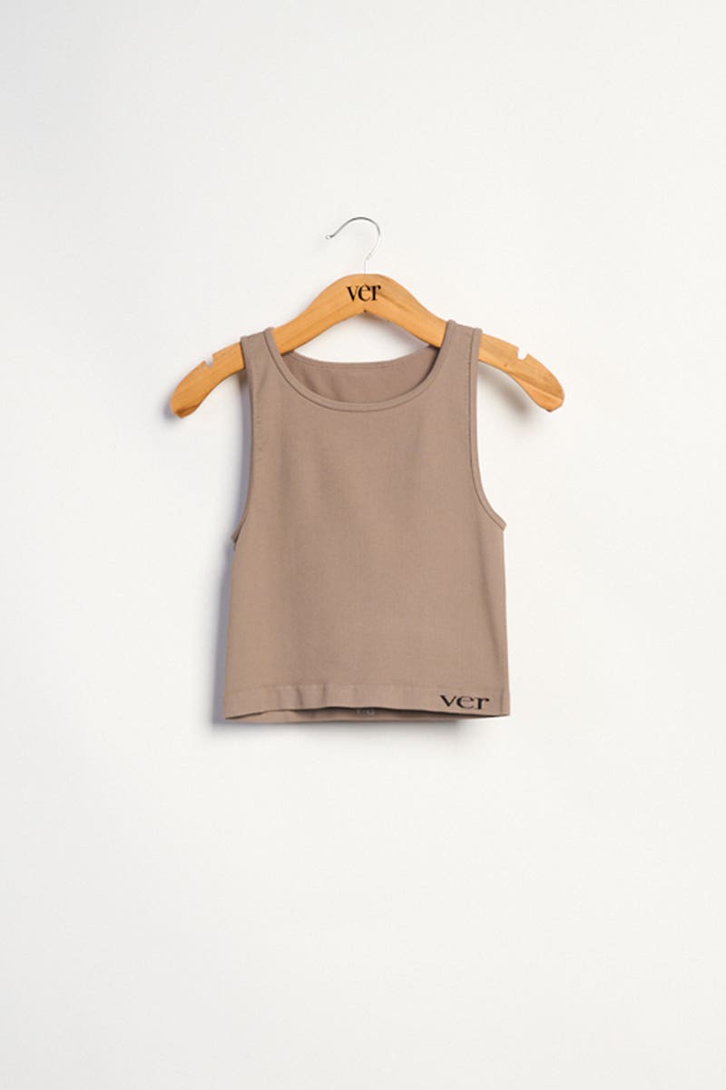Top Seamless Beige Línea Calma