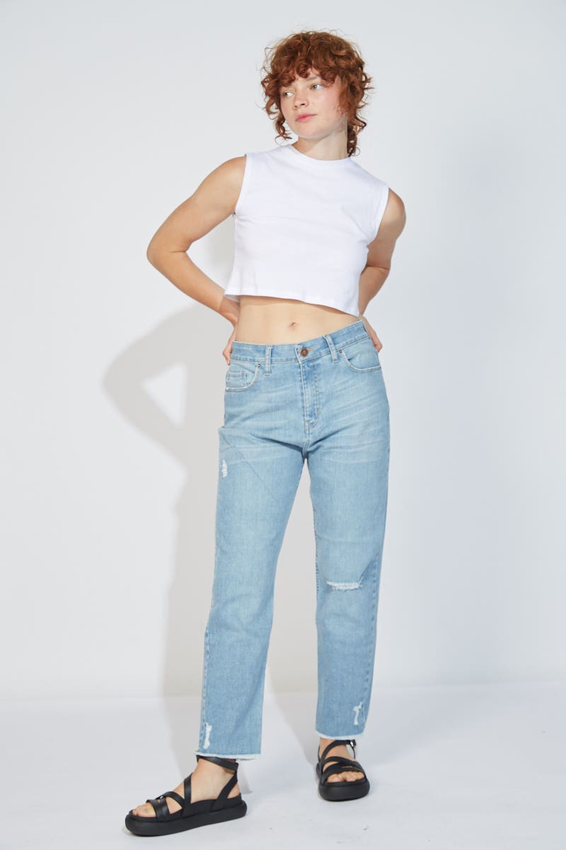 Top Cropped Blanco