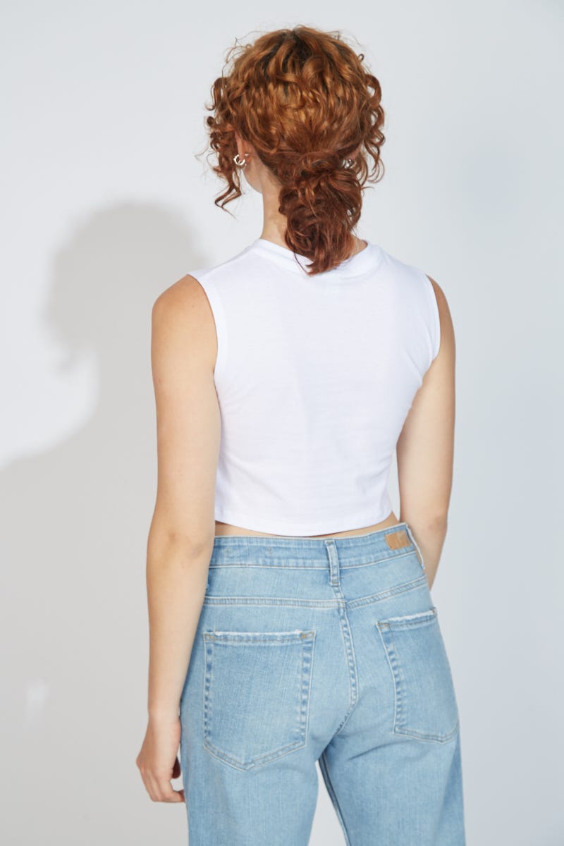 Top Cropped Blanco