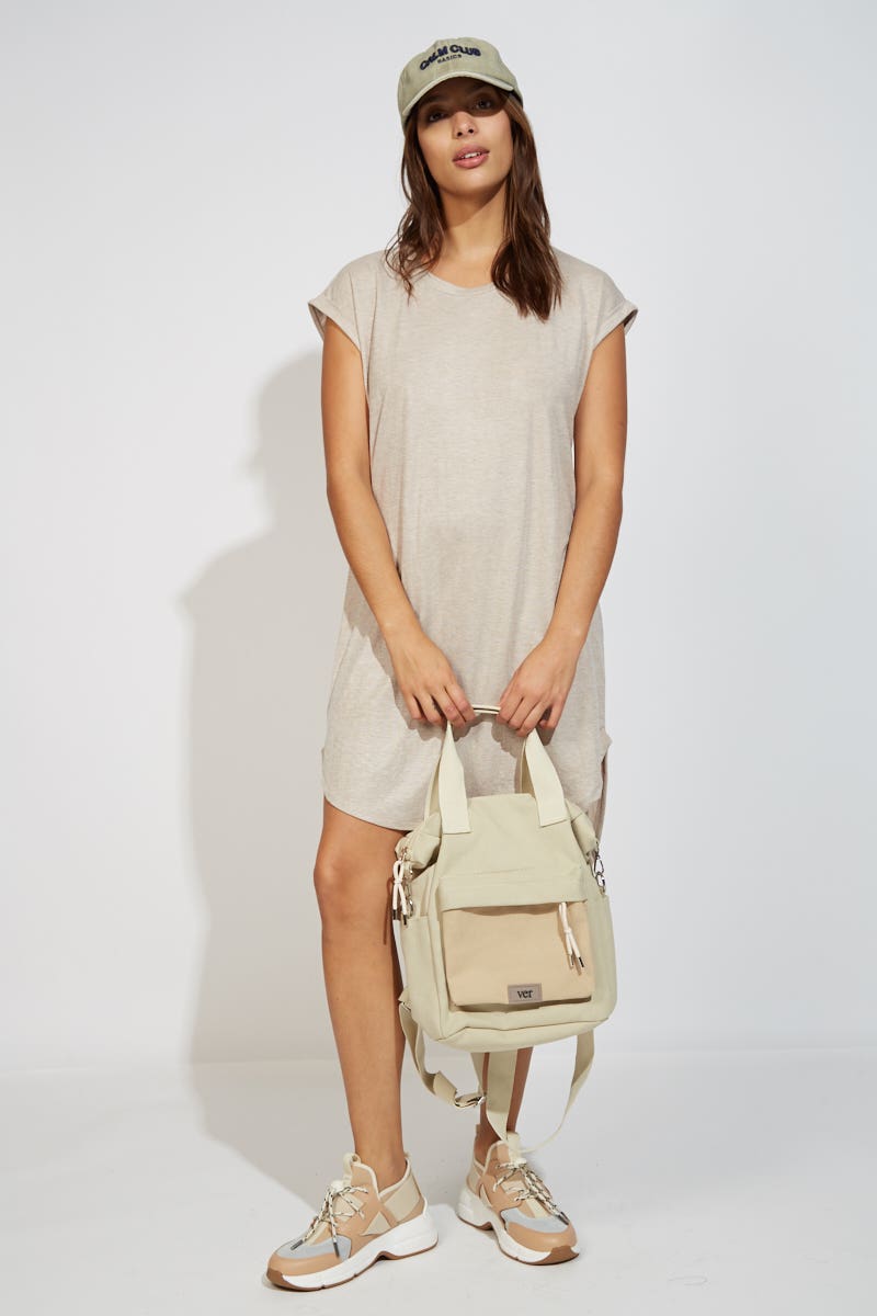 Vestido Piqué Nacar Melange
