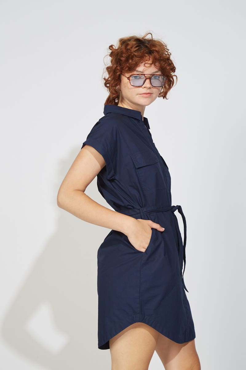 Vestido Azul Marino Paper