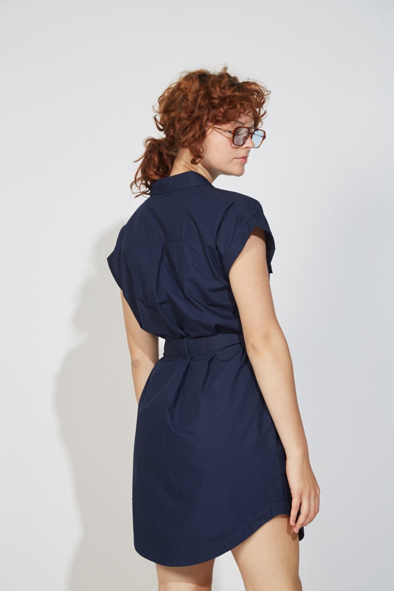 Vestido Azul Marino Paper