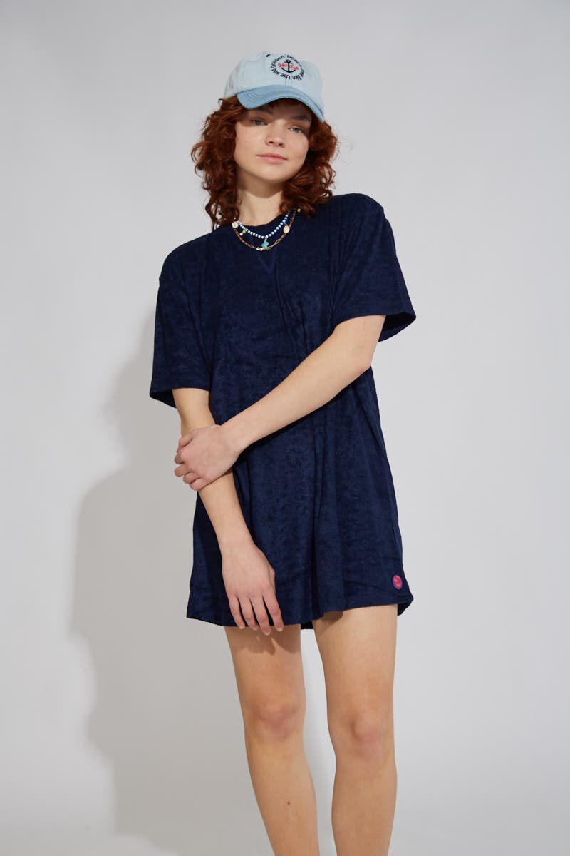 Vestido Azul Línea Playa  